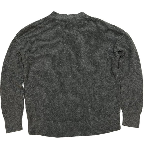 NWT BANANA REPUBLIC Cardigan Sweater MEDIUM PETITE Gray - Picture 2 of 4